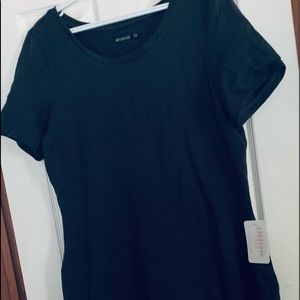 Knee length, fitted t-shirt style dress